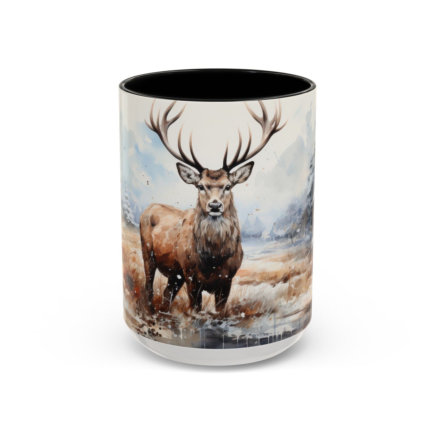 Majestic Winter Stag Mug