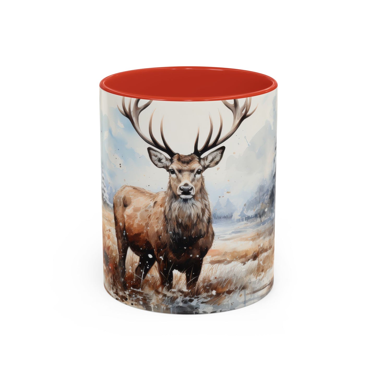 Majestic Winter Stag Mug