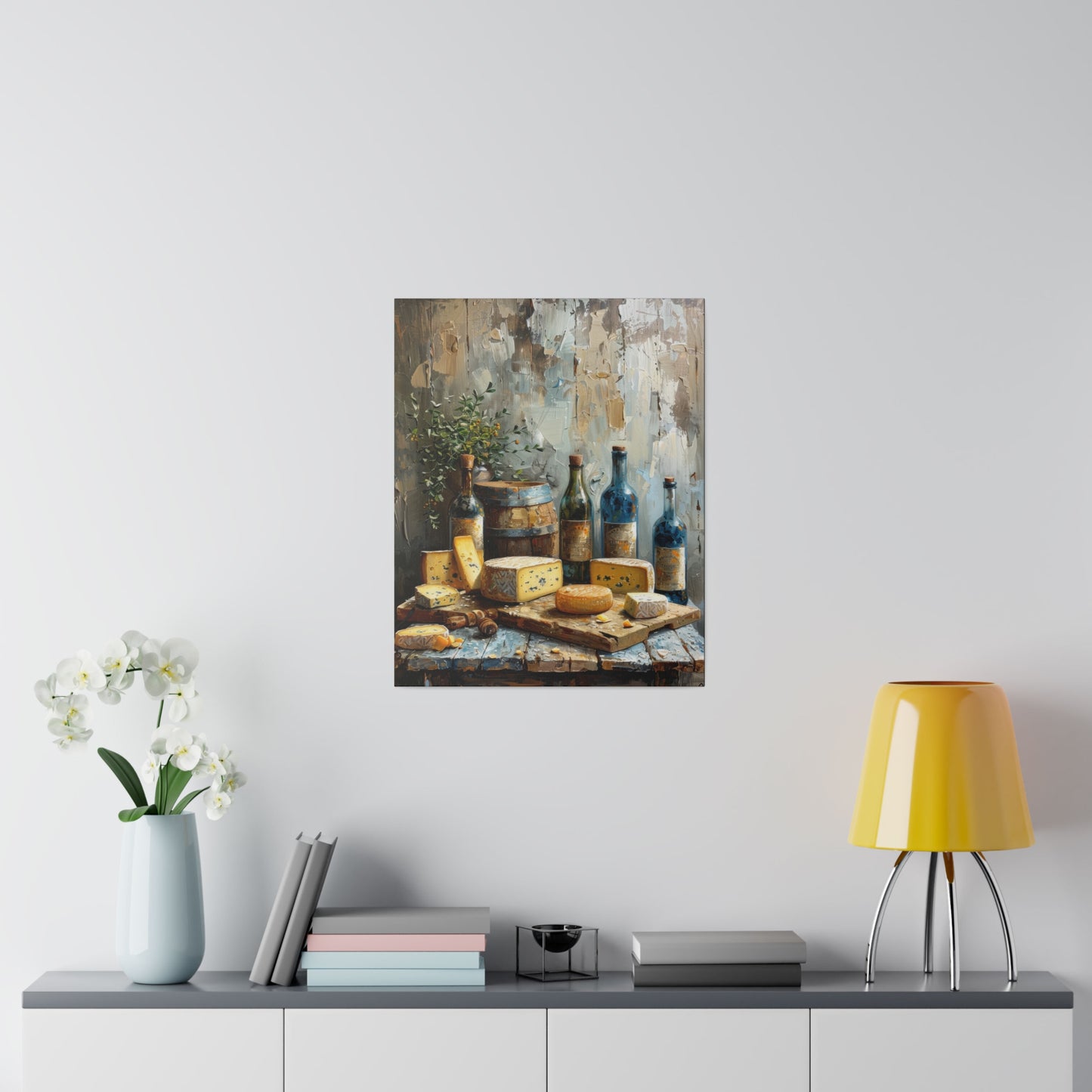 Cheese and Wine Canvas print