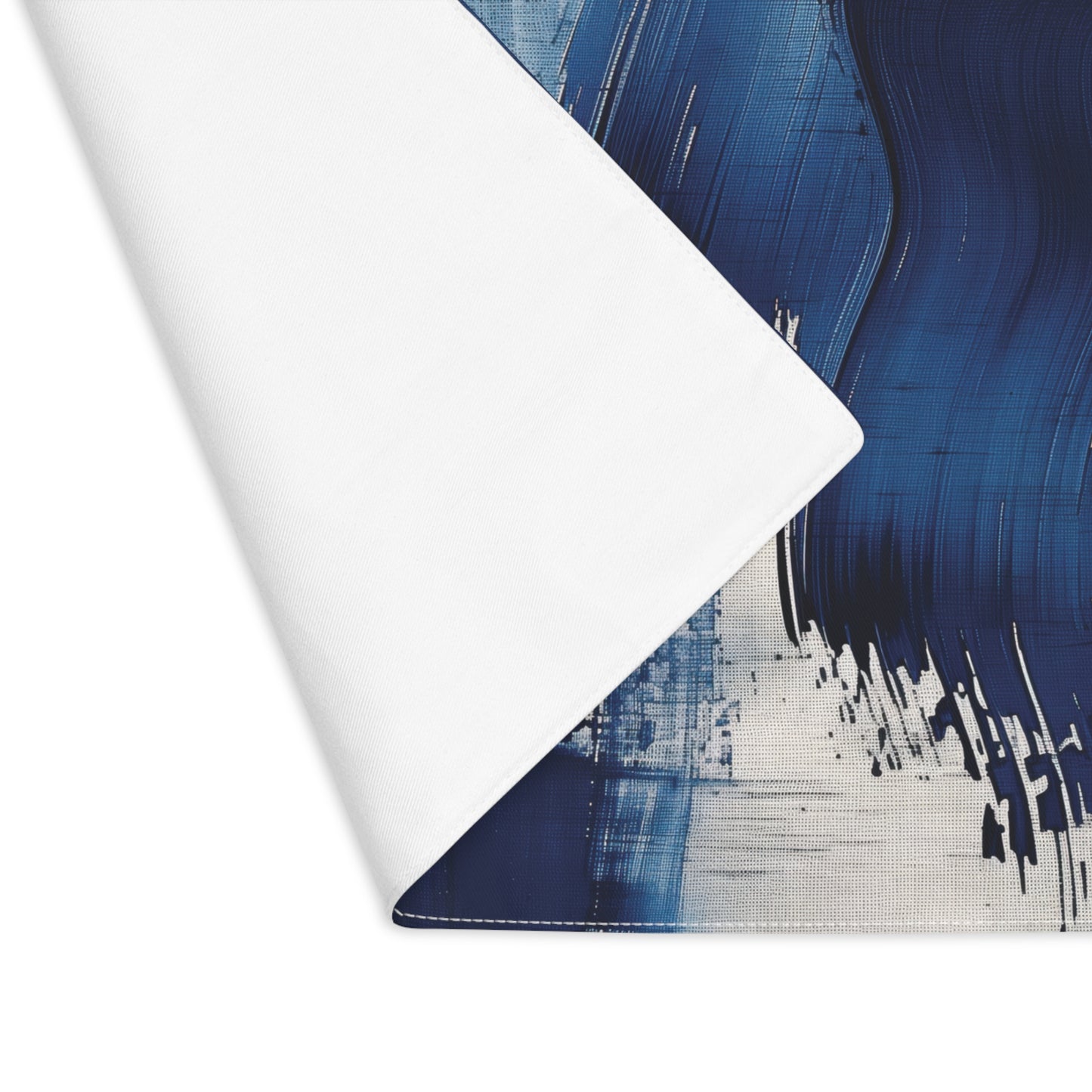 Brushstroke Placemat (Blue, Grey, and White), 1pc