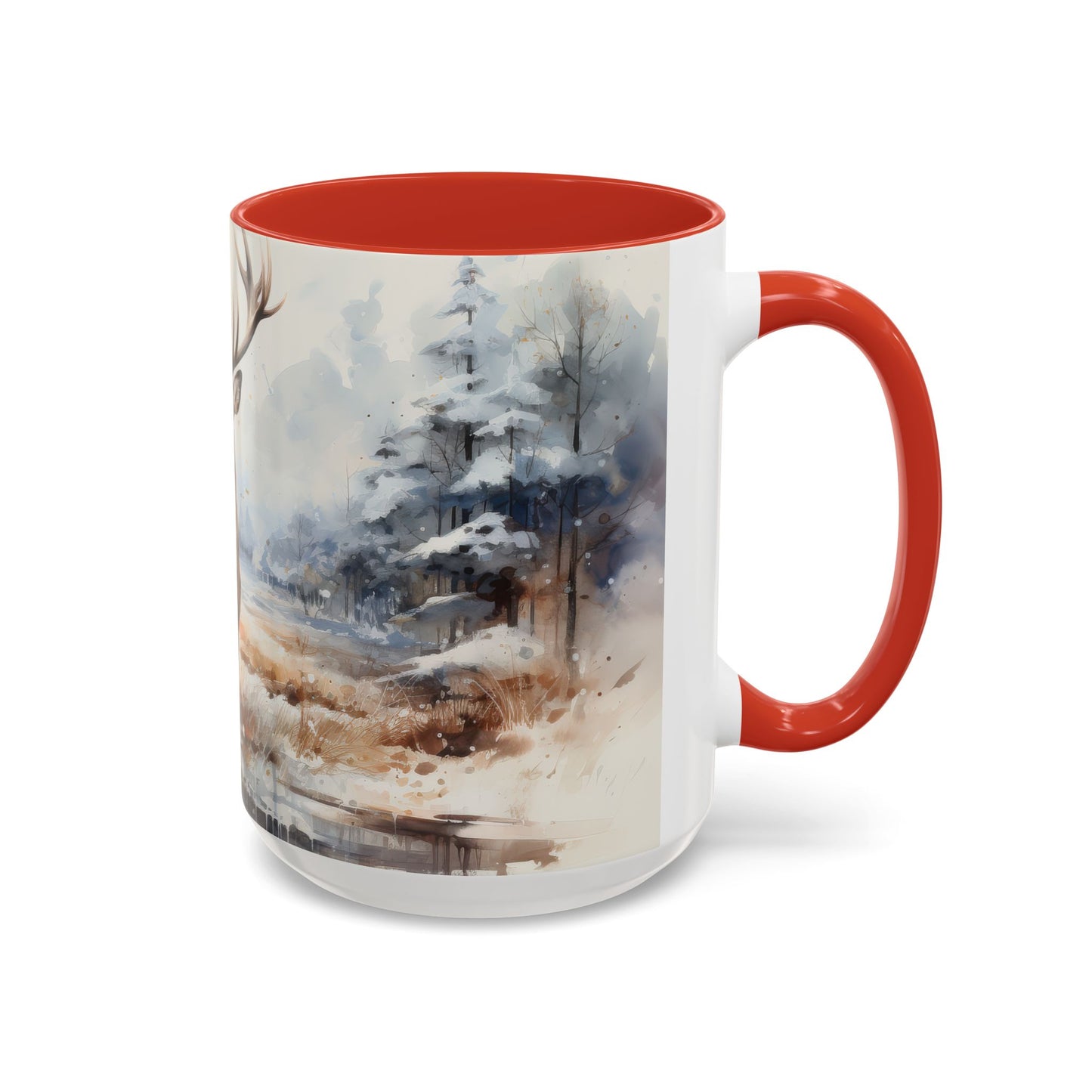 Majestic Winter Stag Mug