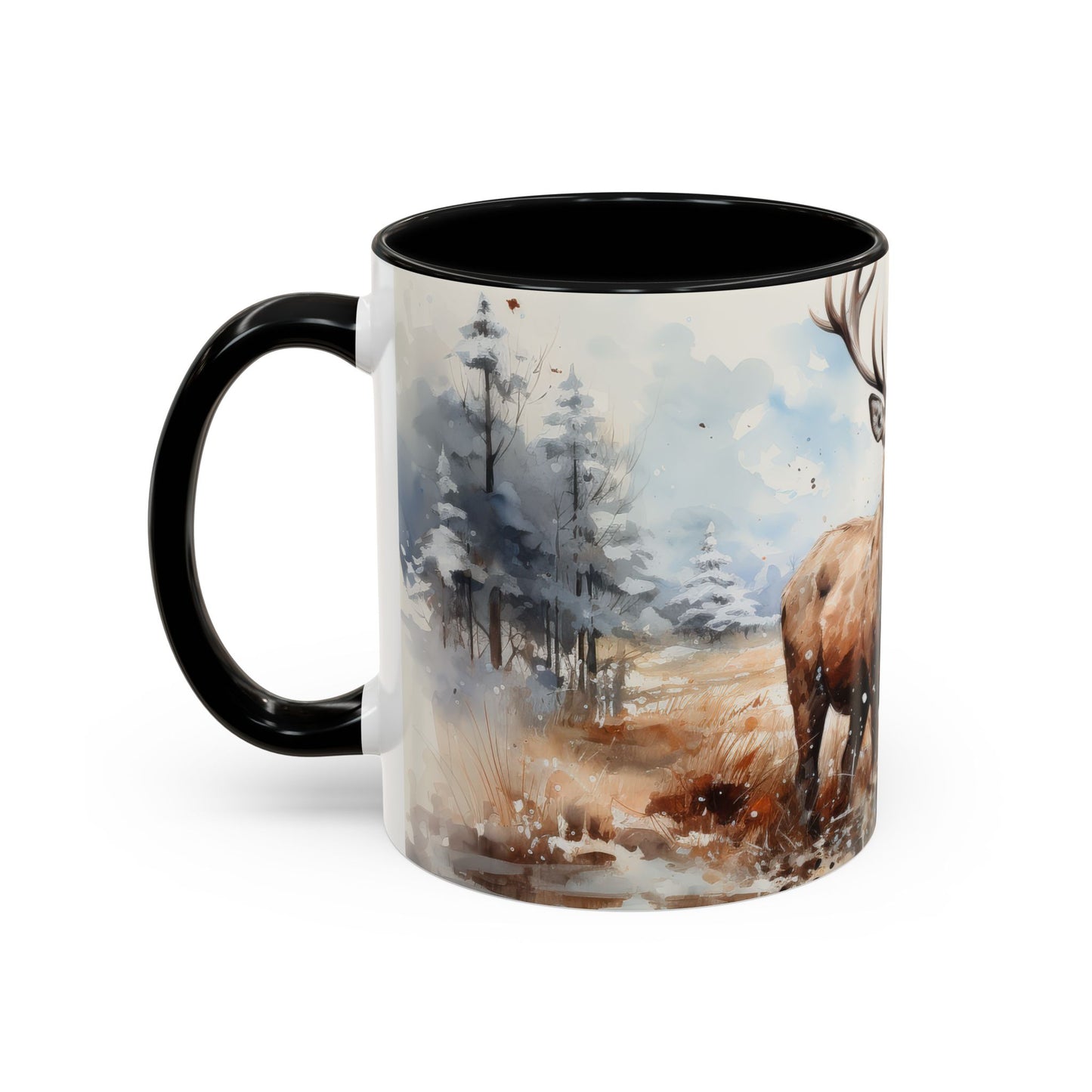 Majestic Winter Stag Mug