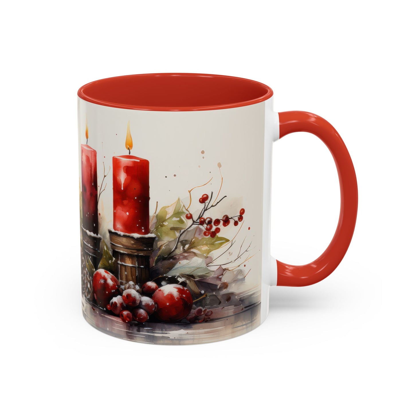 Festive Candlelight Christmas Mug