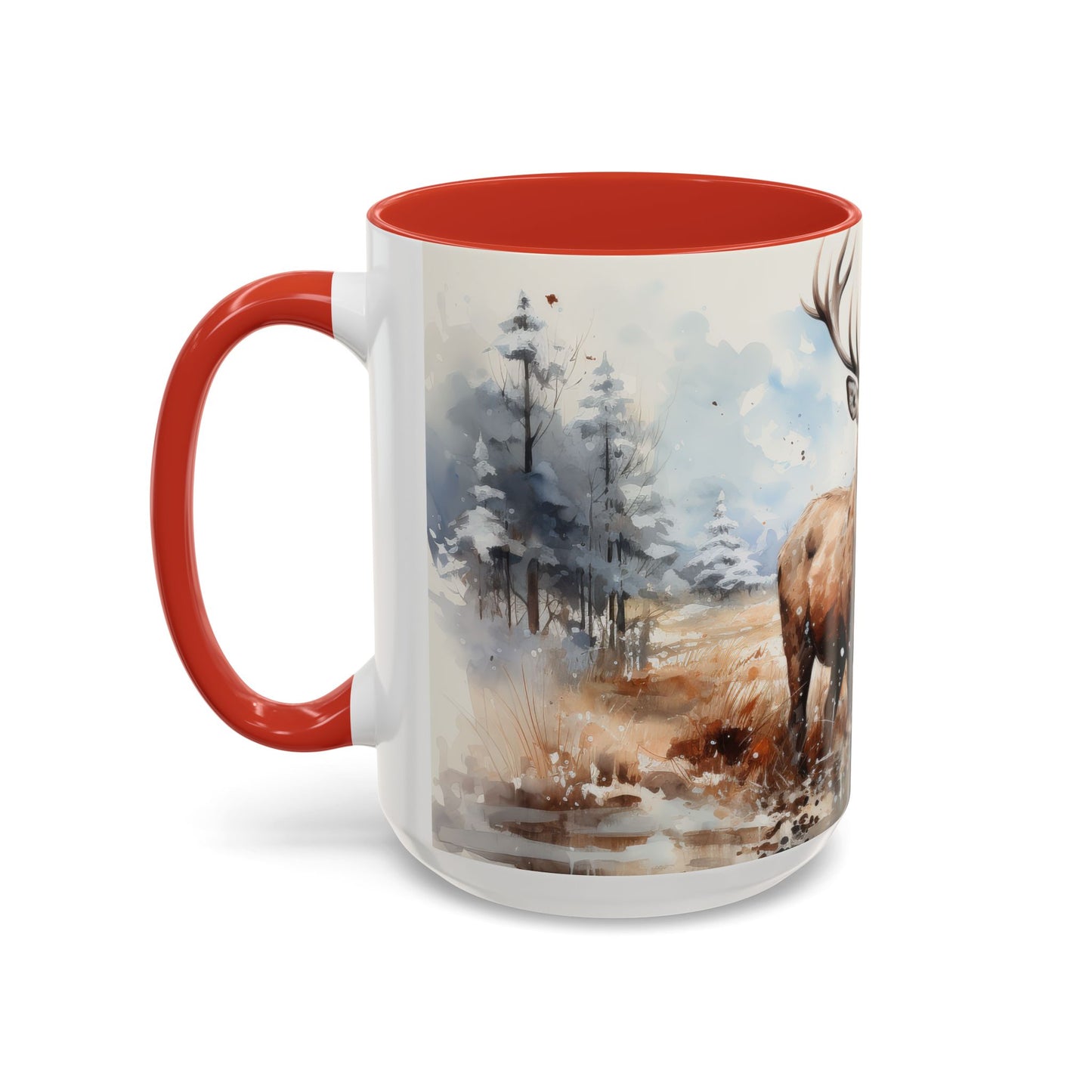 Majestic Winter Stag Mug