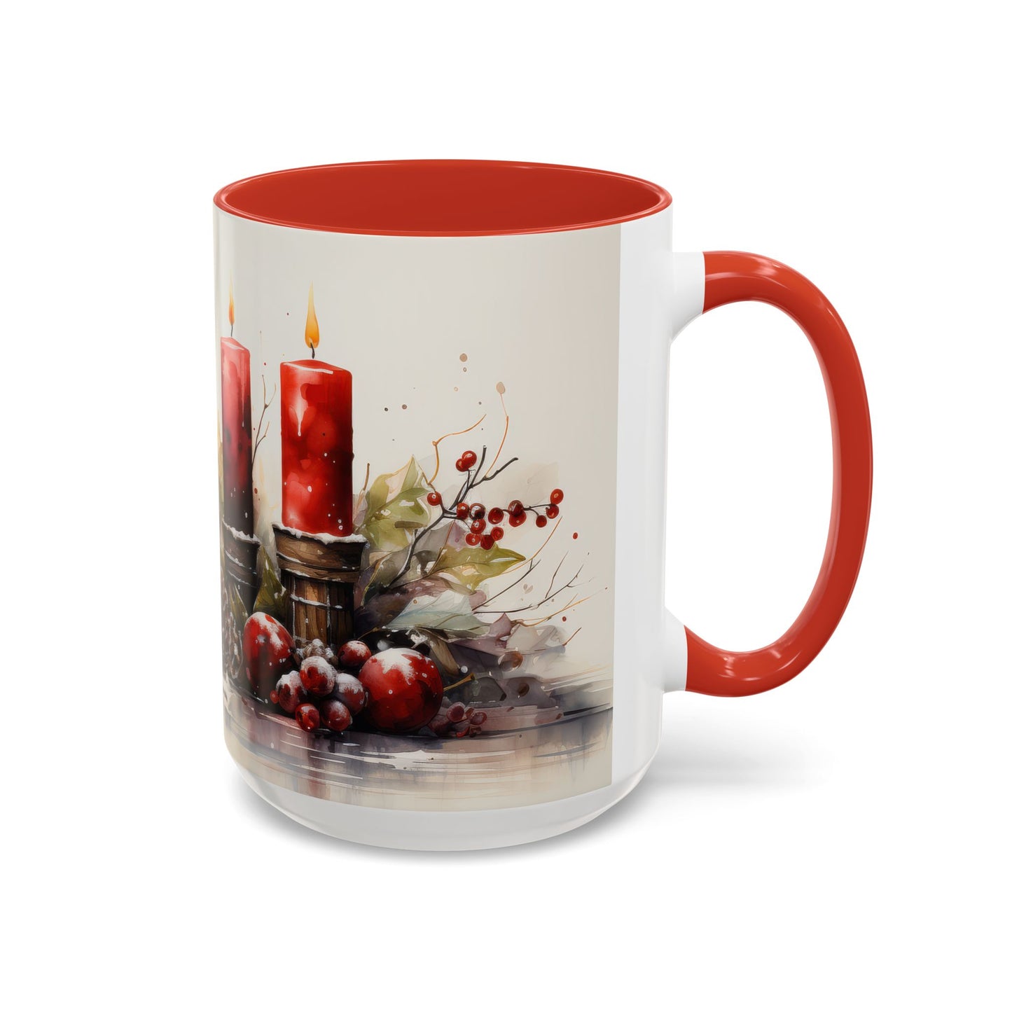 Festive Candlelight Christmas Mug