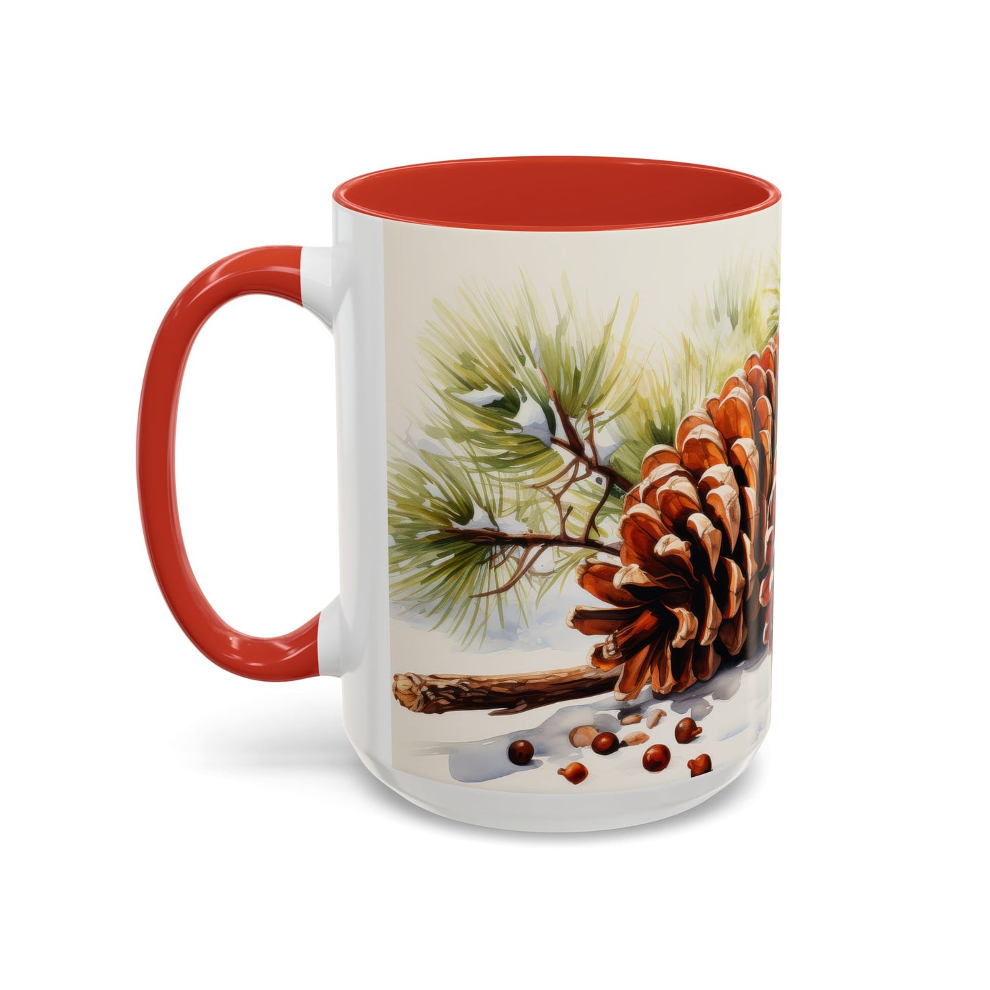 Rustic Winter Pinecone Mug
