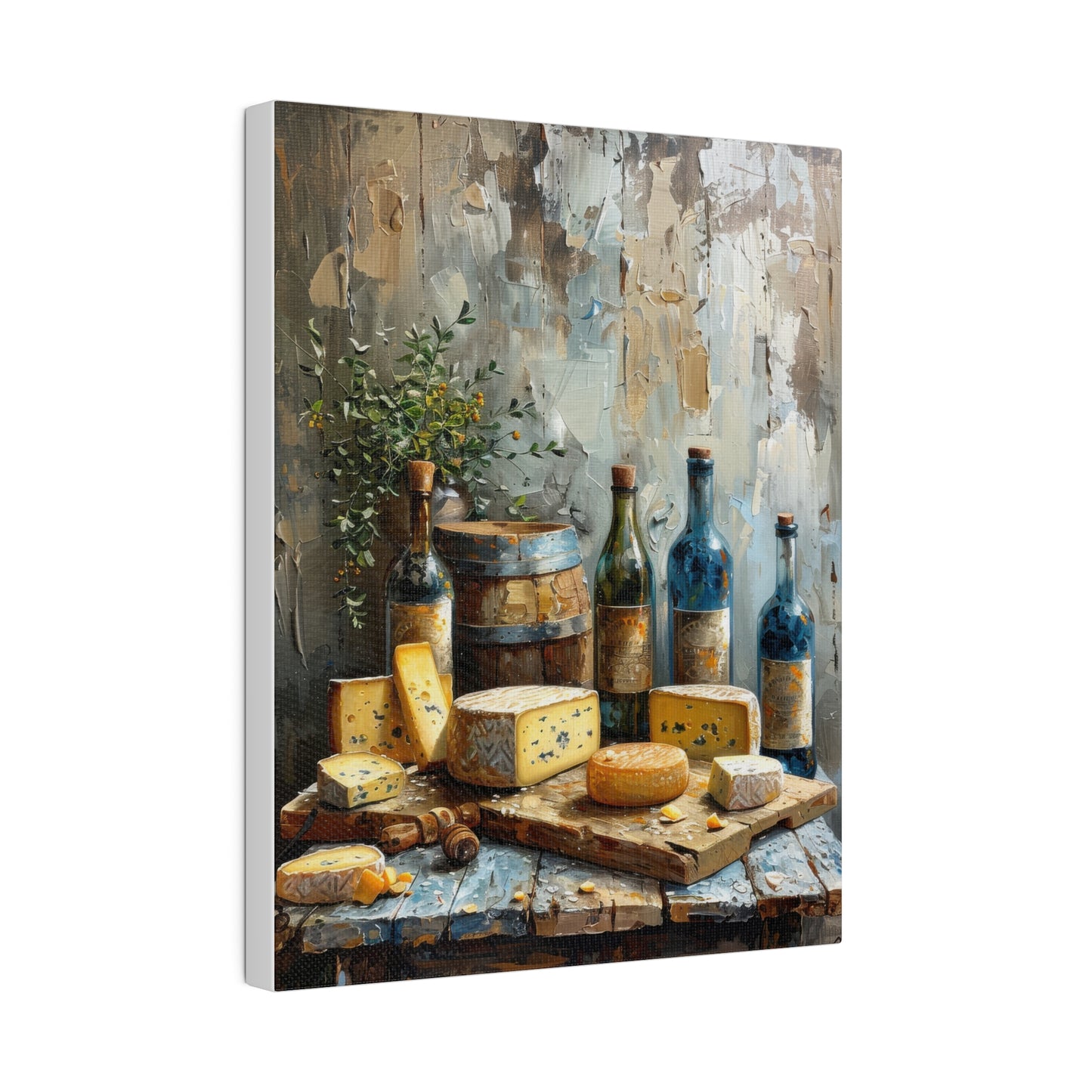 Cheese and Wine Canvas print