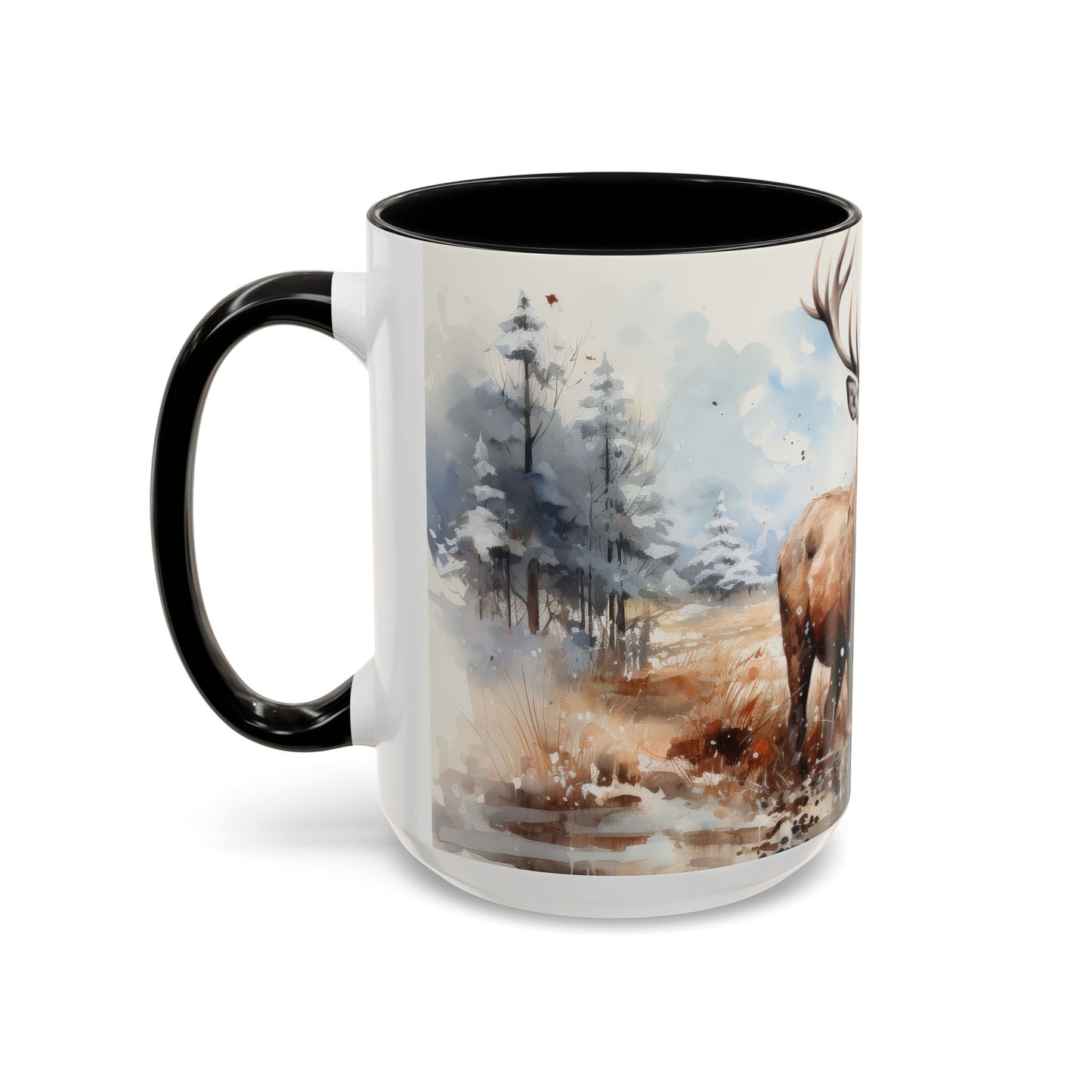 Majestic Winter Stag Mug