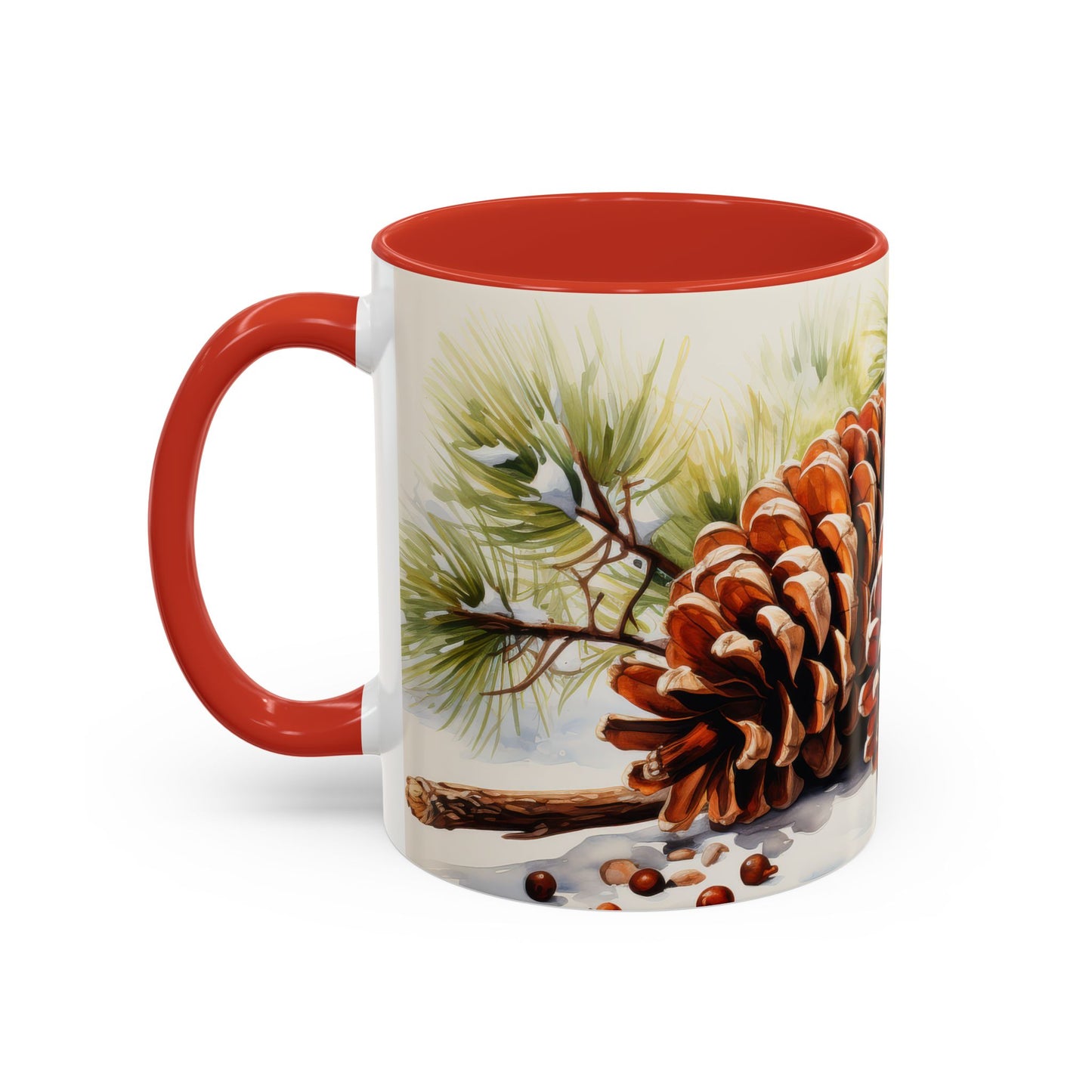 Rustic Winter Pinecone Mug