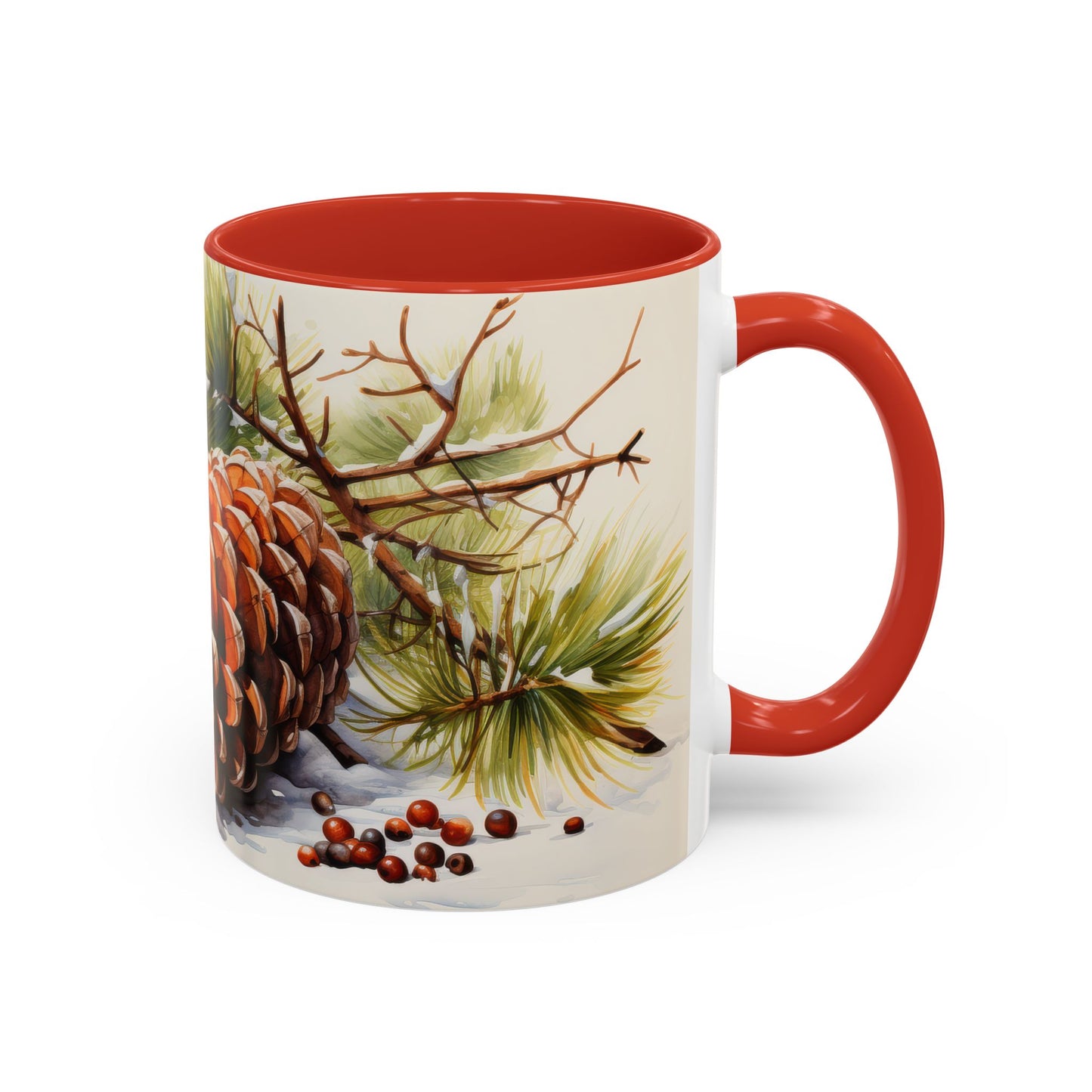 Rustic Winter Pinecone Mug