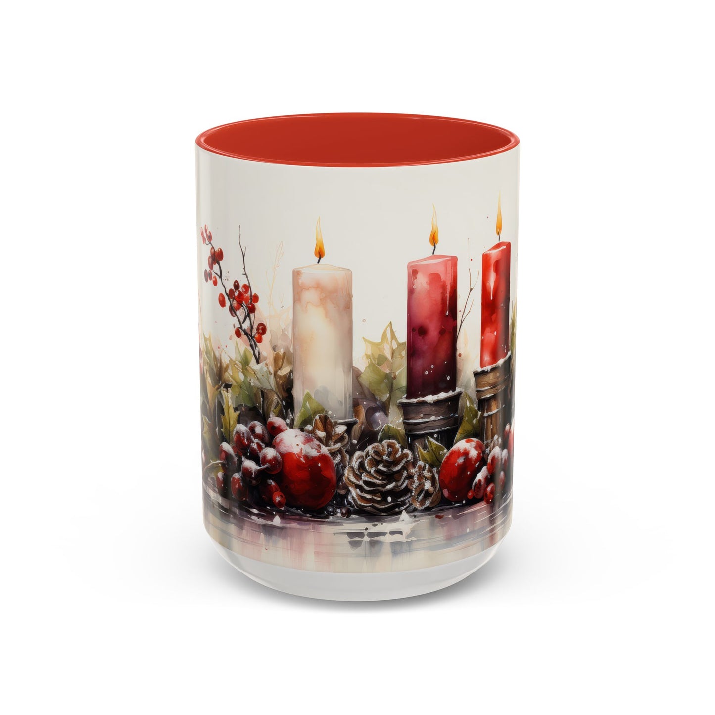 Festive Candlelight Christmas Mug