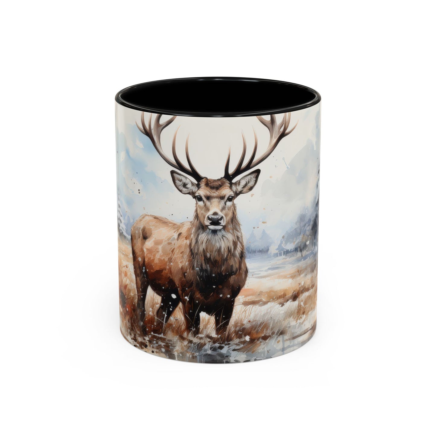 Majestic Winter Stag Mug