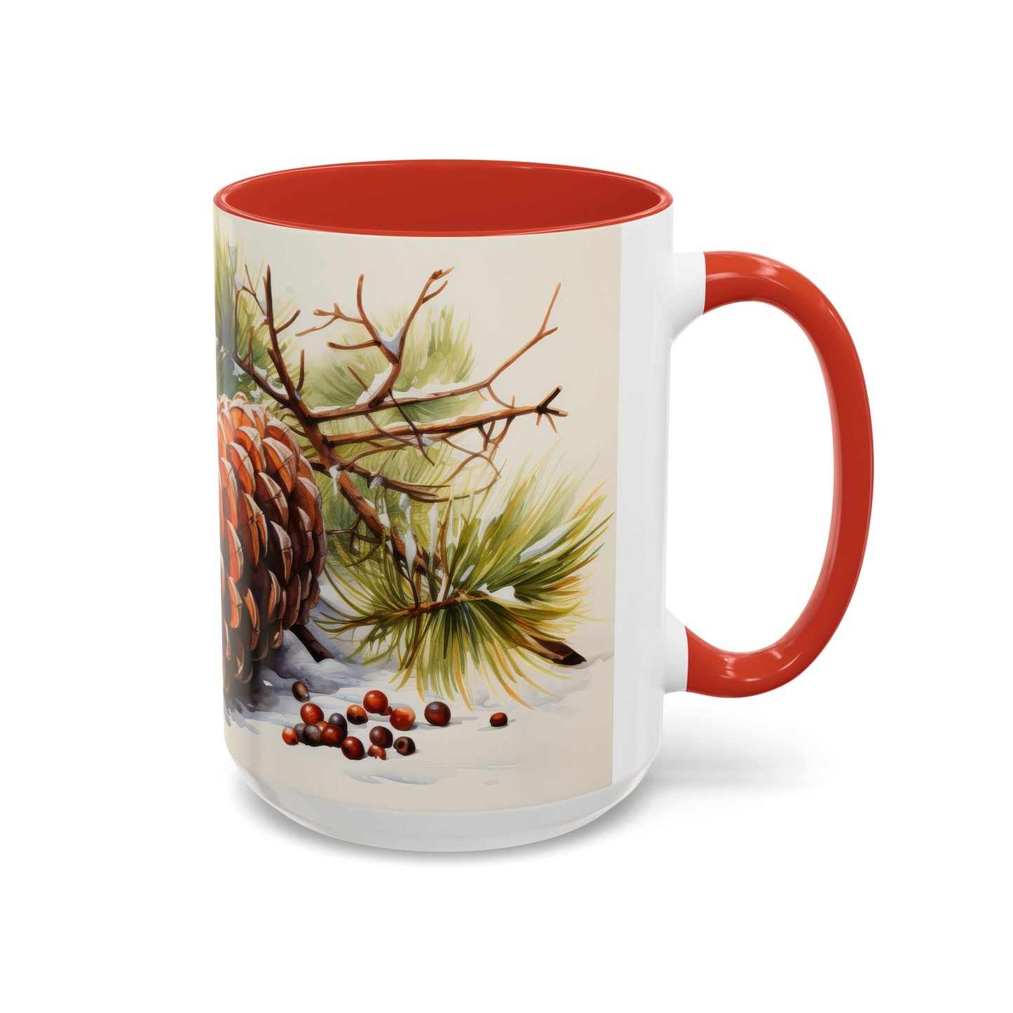 Rustic Winter Pinecone Mug