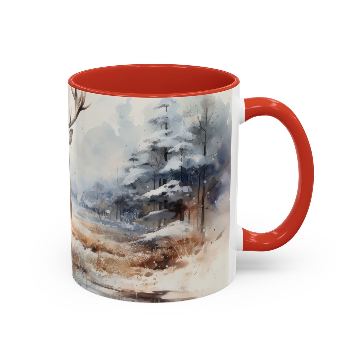 Majestic Winter Stag Mug
