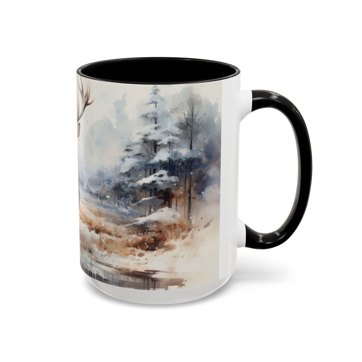 Majestic Winter Stag Mug