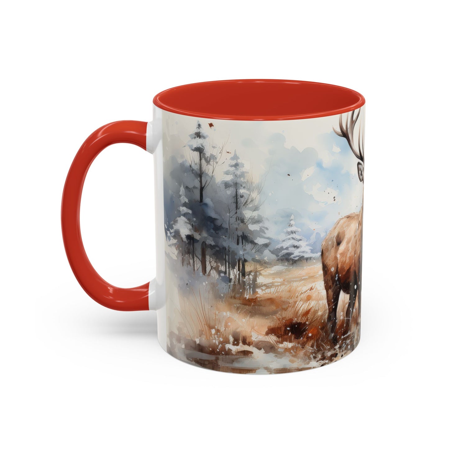 Majestic Winter Stag Mug