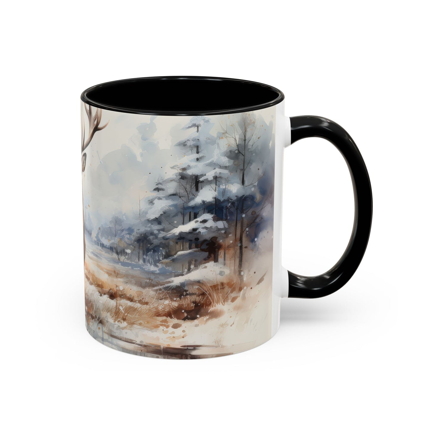 Majestic Winter Stag Mug