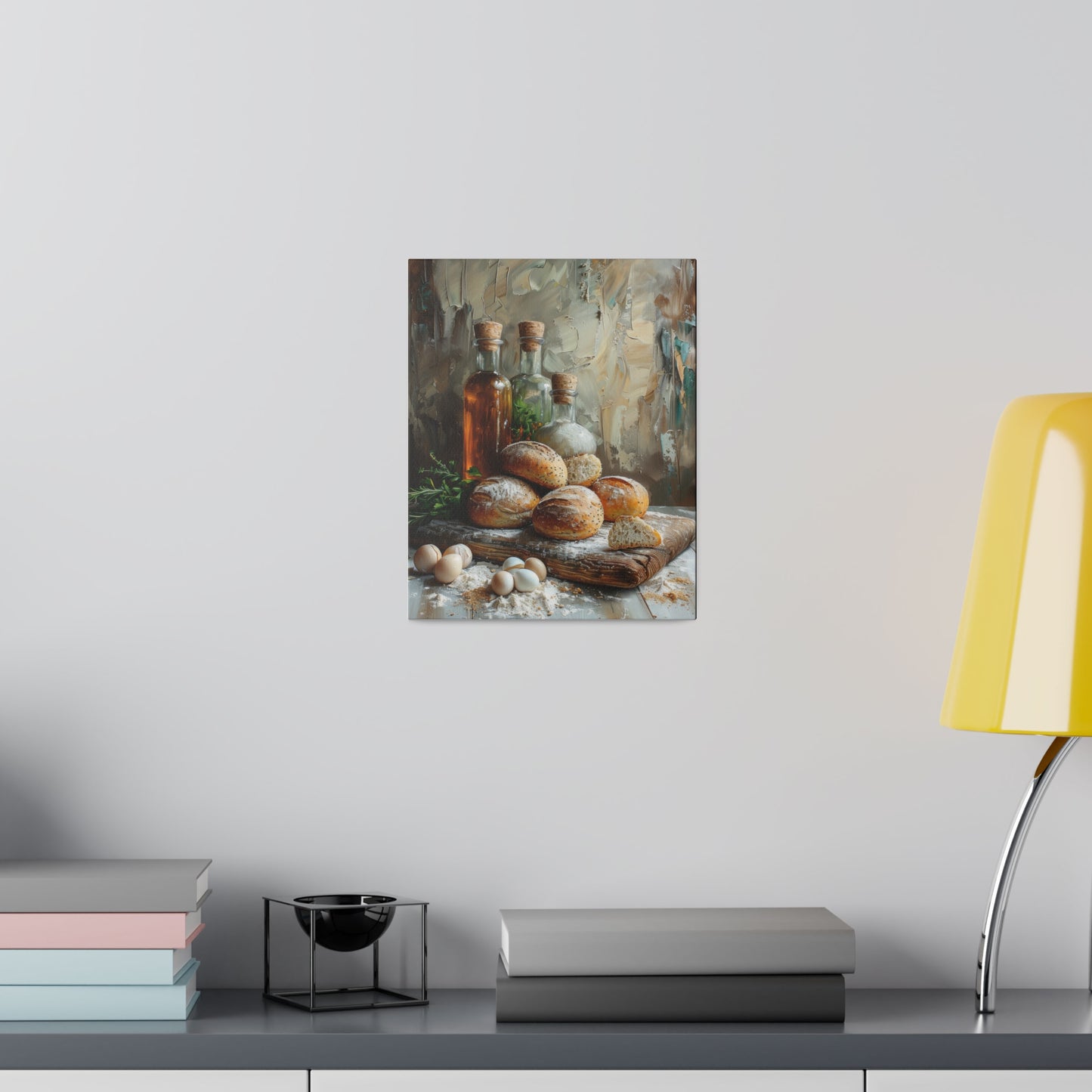 Bread and Oil Canvas Print