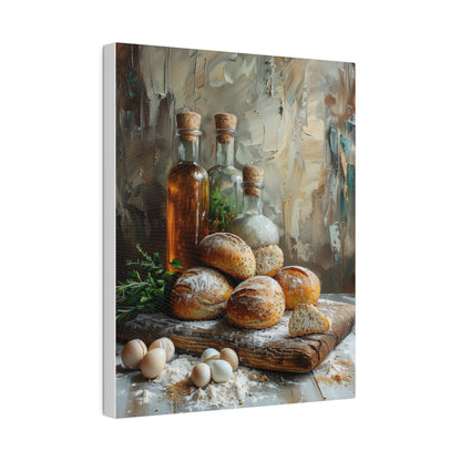 Bread and Oil Canvas Print