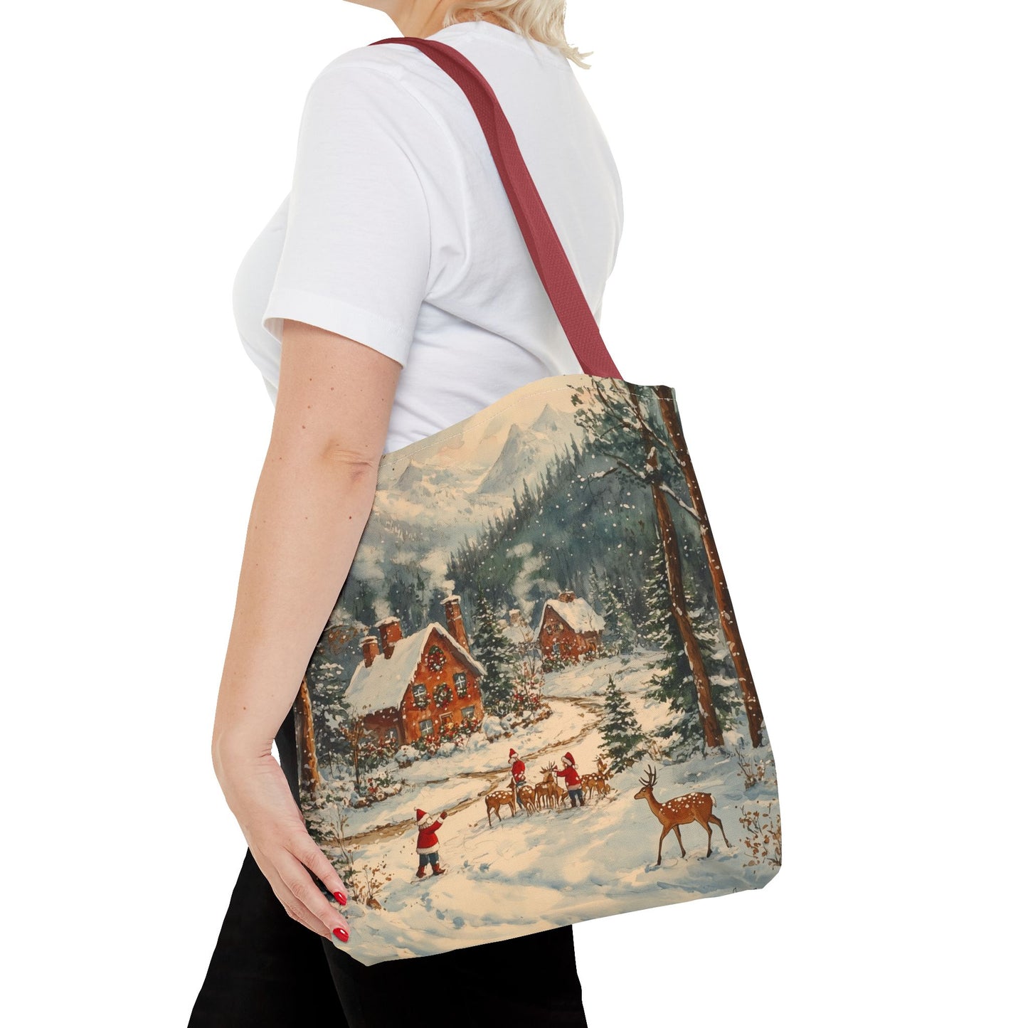 Winter Wonderland Village Tote Bag