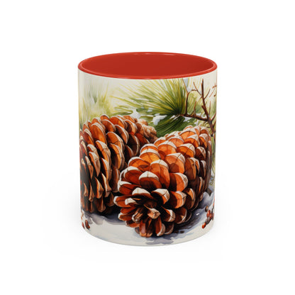 Rustic Winter Pinecone Mug