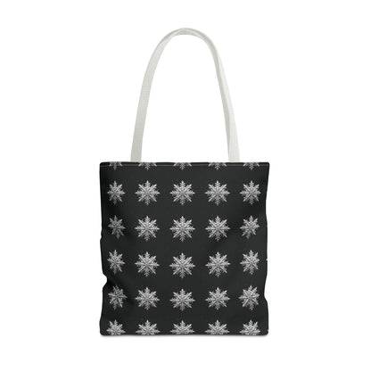 Midnight Snowflake Tote Bag