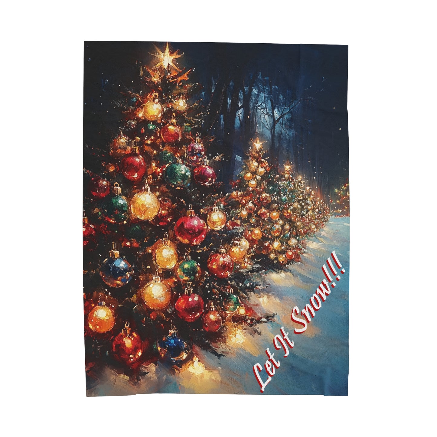 Festive Glow Velveteen Blanket