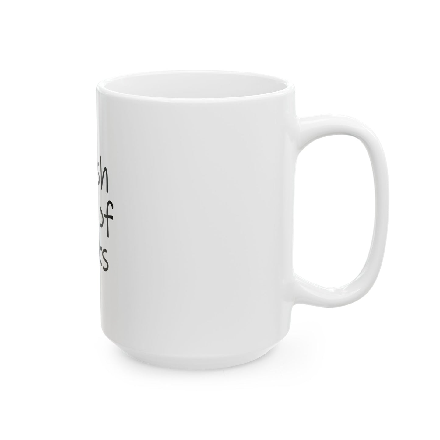 "Fresh Out of F*cks" Funny Coffee Mug – Bold Attitude for Caffeine Lovers