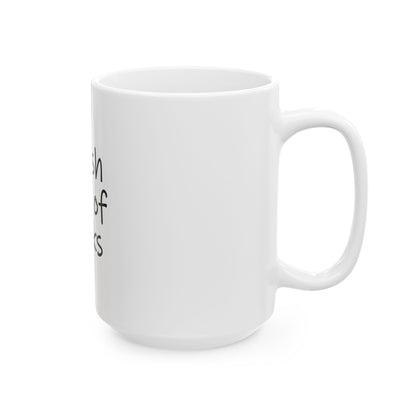 "Fresh Out of F*cks" Funny Coffee Mug – Bold Attitude for Caffeine Lovers