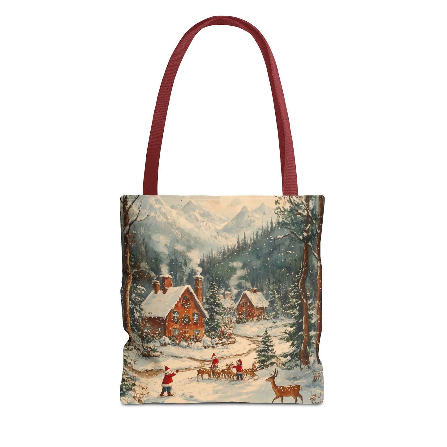 Winter Wonderland Village Tote Bag