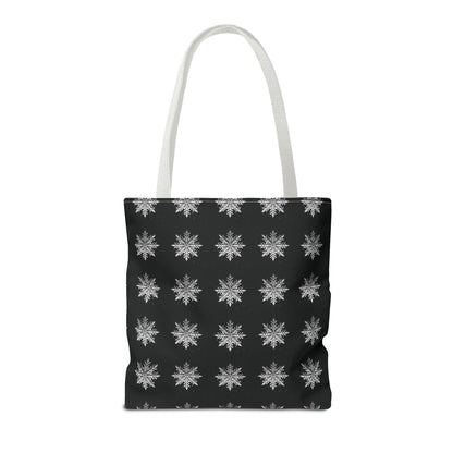 Midnight Snowflake Tote Bag