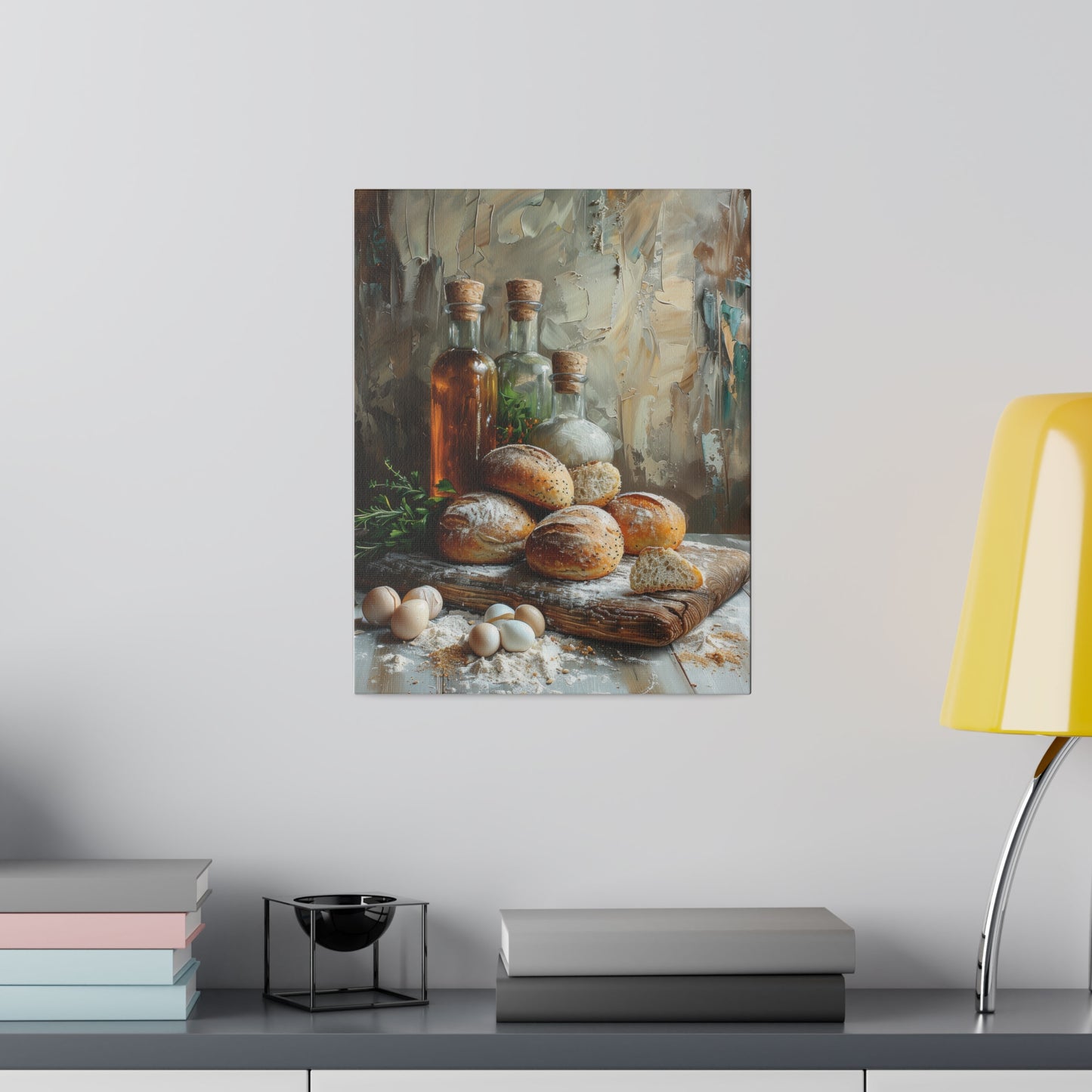 Bread and Oil Canvas Print