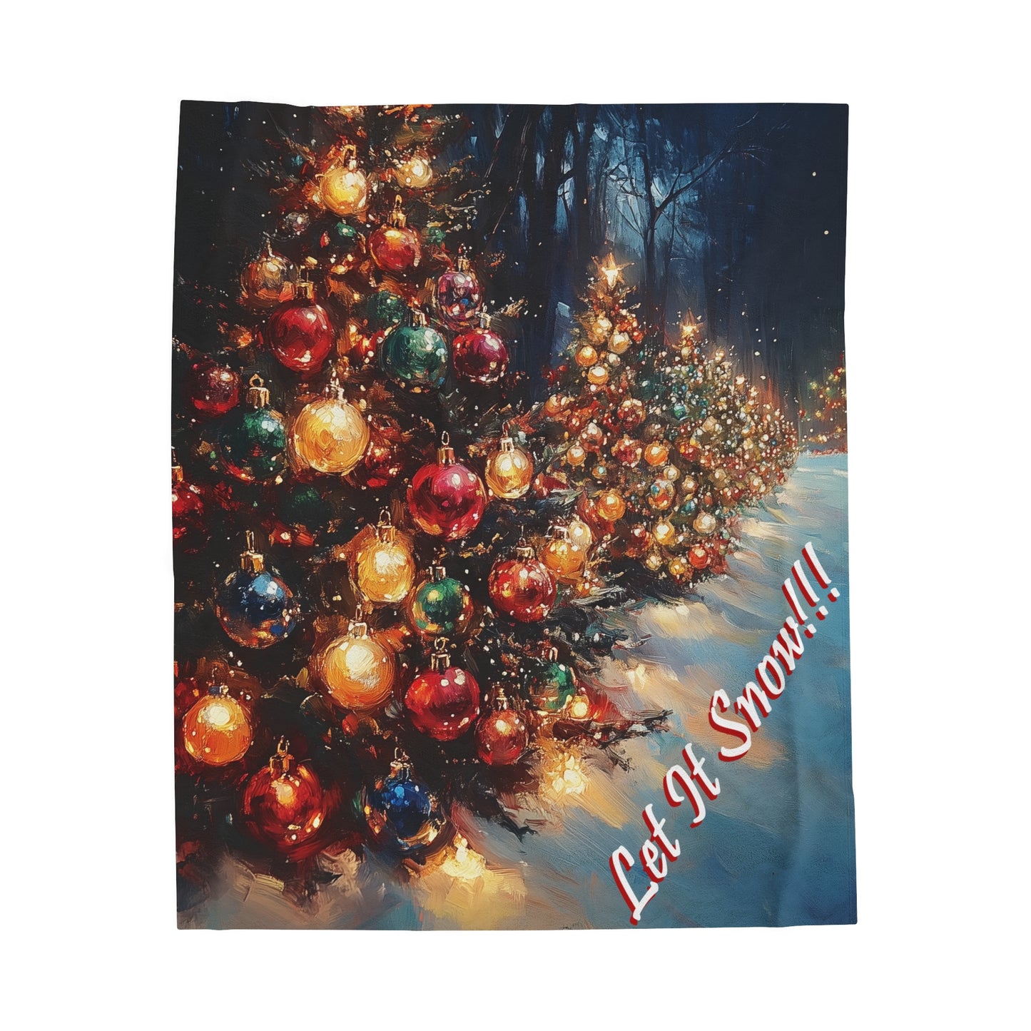 Festive Glow Velveteen Blanket