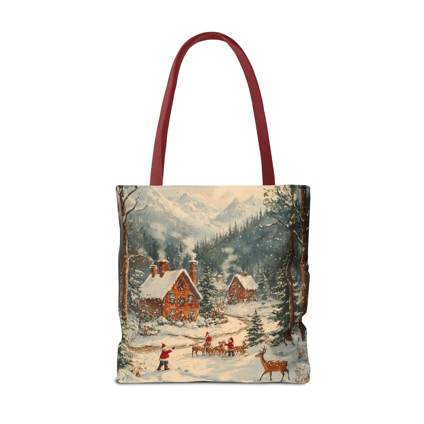 Winter Wonderland Village Tote Bag