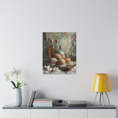 Bread and Oil Canvas Print