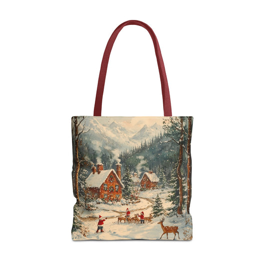 Winter Wonderland Village Tote Bag