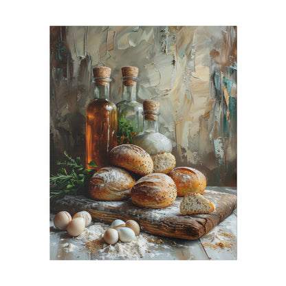 Bread and Oil Canvas Print