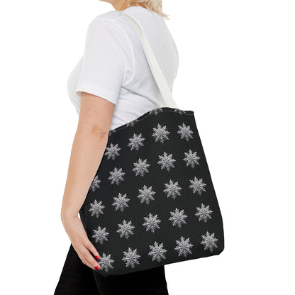 Midnight Snowflake Tote Bag