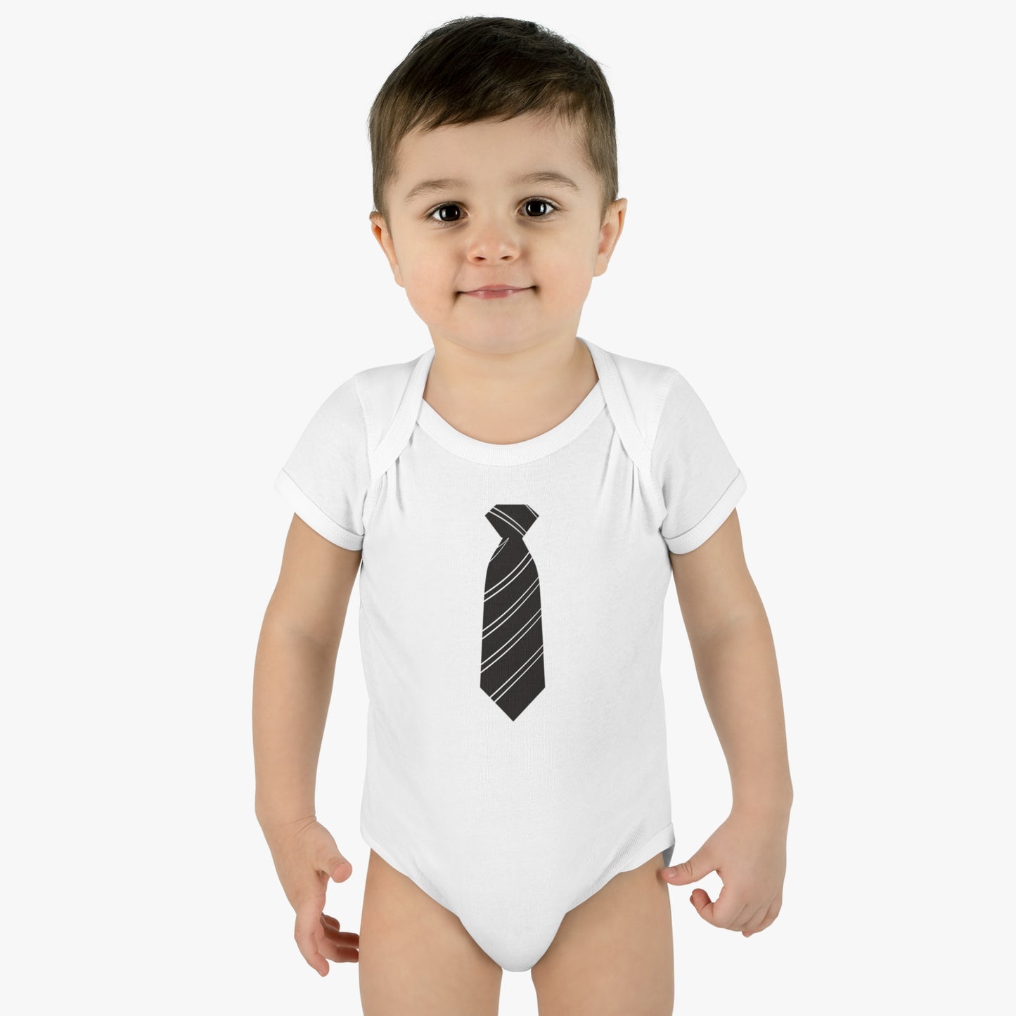 Funny Baby Boss Bodysuit - Cute Infant Outfit with Tie Design