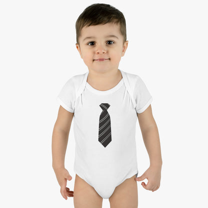 Funny Baby Boss Bodysuit - Cute Infant Outfit with Tie Design
