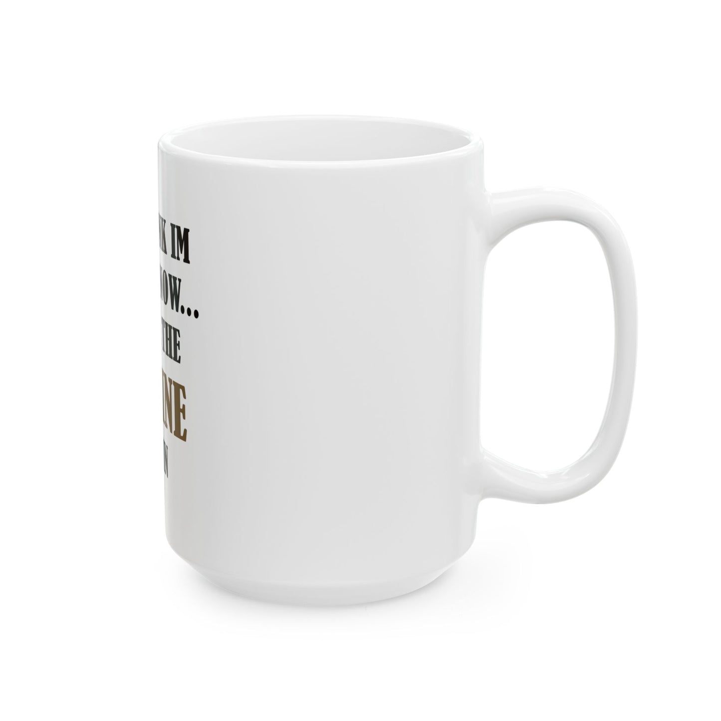 ☕ Sarcasm & Coffee Mug – "Wait Til the Caffeine Kicks In" Funny Morning Cup