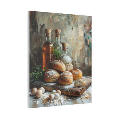 Bread and Oil Canvas Print