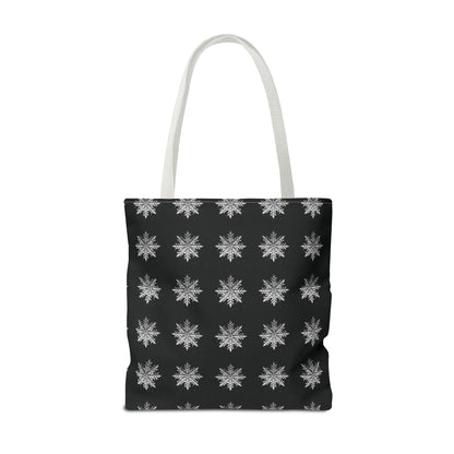 Midnight Snowflake Tote Bag