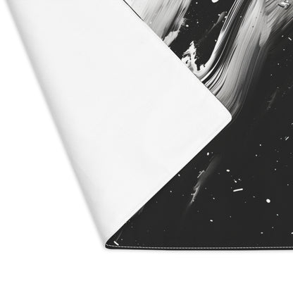 Brushstroke Placemat (Black, and White), 1pc