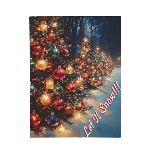 Festive Glow Velveteen Blanket