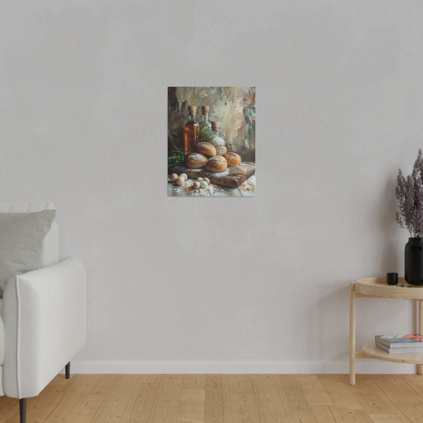 Bread and Oil Canvas Print
