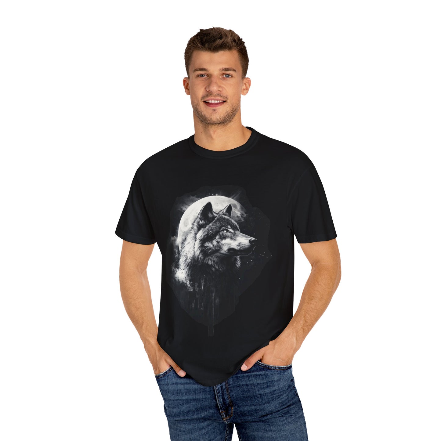 Wolf and Moon Unisex T-shirt