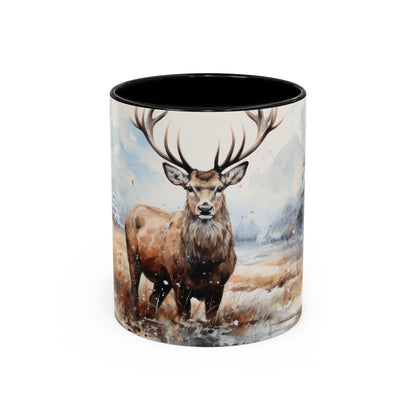 Majestic Winter Stag Mug