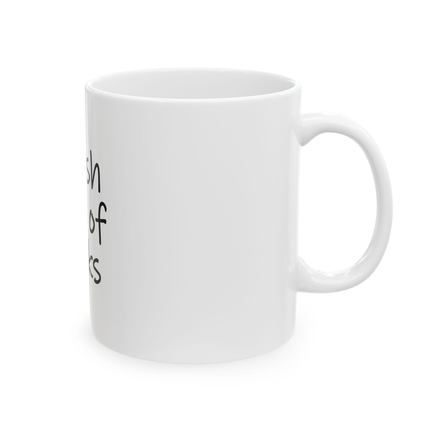 "Fresh Out of F*cks" Funny Coffee Mug – Bold Attitude for Caffeine Lovers