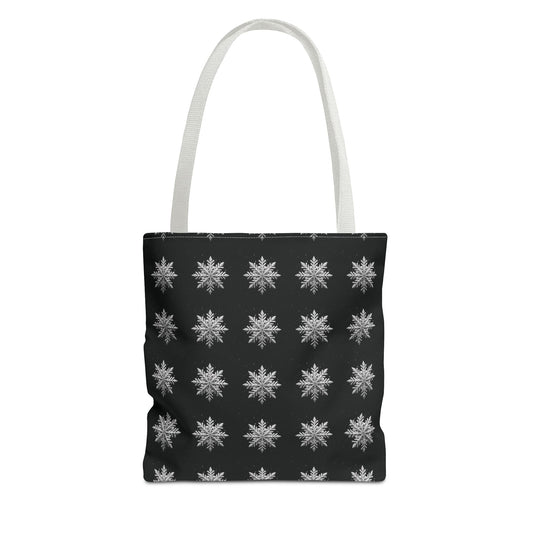 Midnight Snowflake Tote Bag